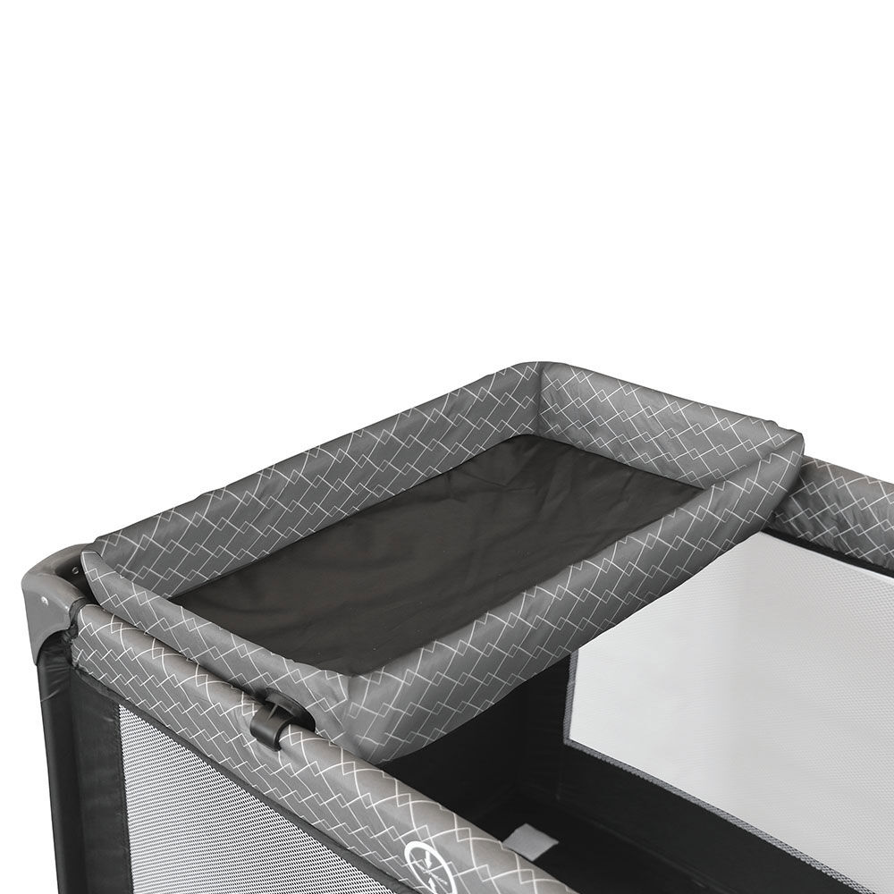 Bily Easy Go Playard with Bassinet Changer Slate Black
