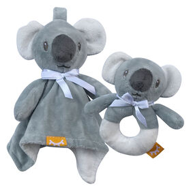 2 Pc Lovie/Rattle Set Koala Simmons Baby
