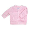 Baby Mode 3 Piece Ribbed Velour Varsity Set: Pink Rainbow Bunny  24M