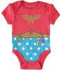 Wonder Woman Newborn 3 Pack Bodysuit 0-3M Red