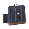 Carter's The Stride Backpack Diaper Bag - Chambray with Tan Trim