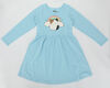 Kids Squishmallows Cam with Rainbow Long Sleeve Dress Blue Large