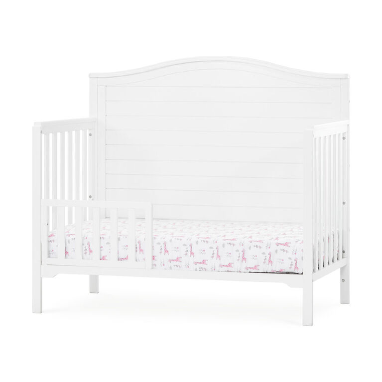 Forever Eclectic by Child Craft Wilmington Arch Top 4-in-1 Convertible Crib, Matte White
