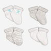 Rococo 4 Pack Socks Grey 0/6M