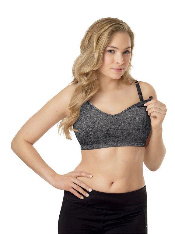 Playtex Nursing Racerback Sports Bra Grey, XLarge Babies R Us Canada