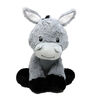 Plushies by Baby Mode Plush Grey Donkey Toy- 11"