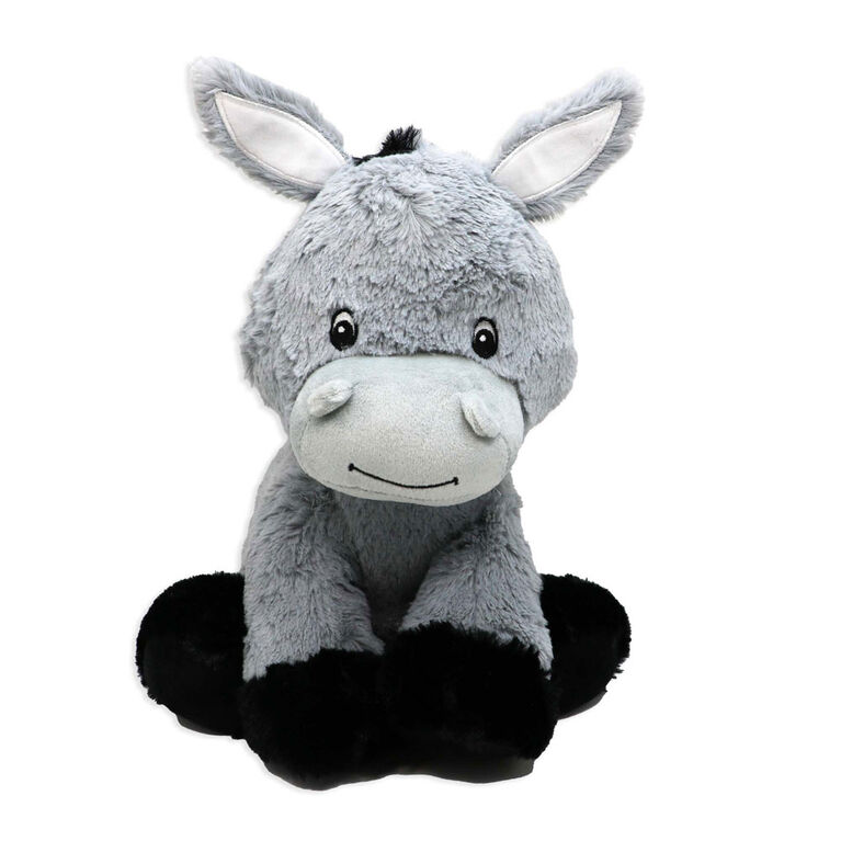 Plushies by Baby Mode Plush Grey Donkey Toy- 11"