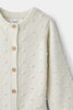Popcorn Cardigan White 12-18M