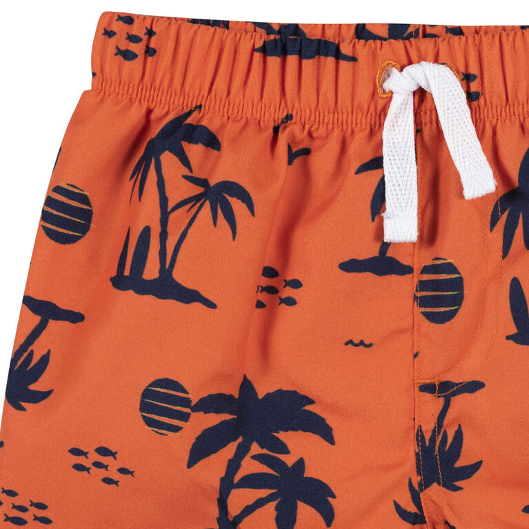 Gerber - Ensemble 2 pi&egrave;ces pour b&eacute;b&eacute; et tout-petit gar&ccedil;on Vacation Vibes Rash Guard et maillot de bain - 0-3 mois