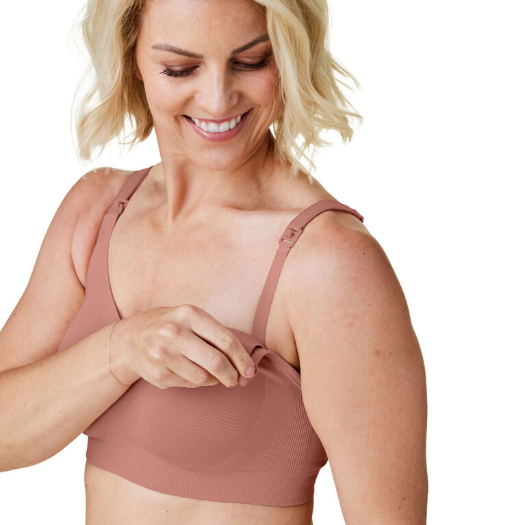 Bravado Designs Soutien-gorge de maternit&eacute; et d&rsquo;allaitement Body Silk Seamless, Roseclay, X-Large