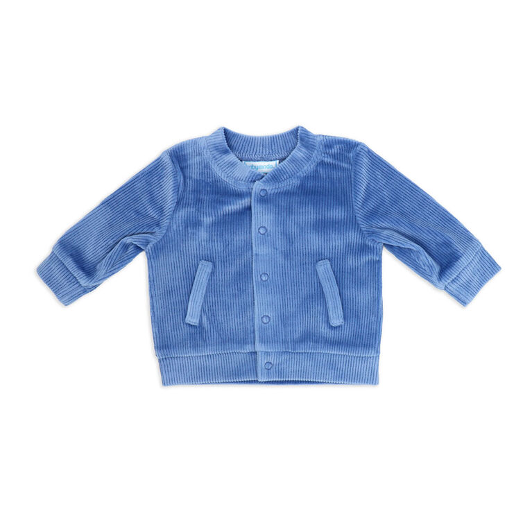 Baby Mode 3 Piece Ribbed Velour Varsity Set: Fierce Lion