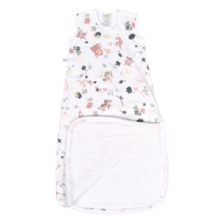 Perlimpinpin-Muslin sleep bag 1.5 TOG-Jungle lotus-18-36m