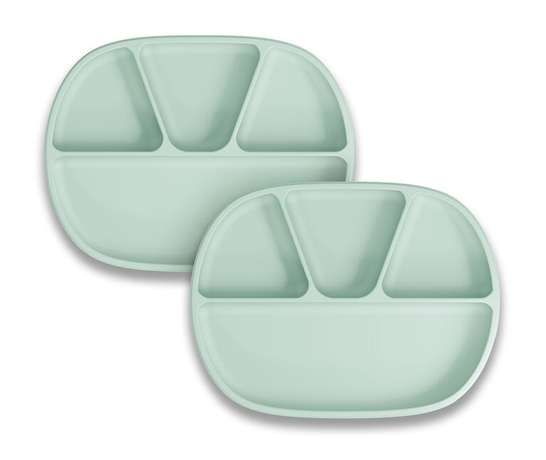 Ensemble de 2 assiettes à ventouse en silicone pour bébé de NUK