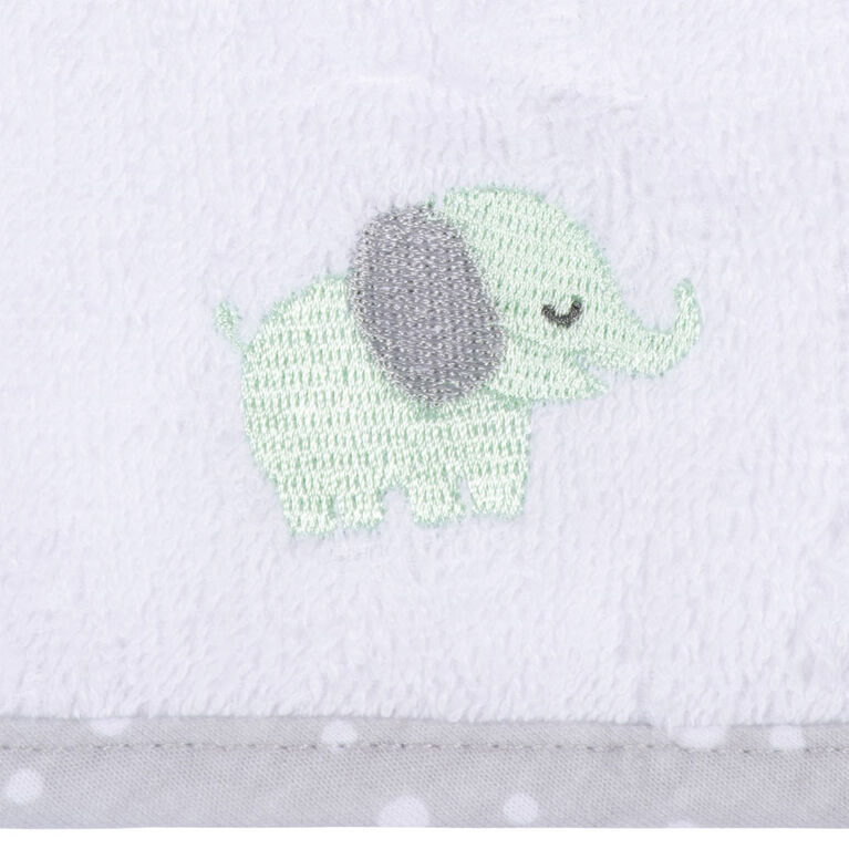 Koala Baby - Grey Woven Washcloth - 6 Pack