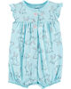 Carter's Bunny Snap-Up Romper - Blue, Newborn