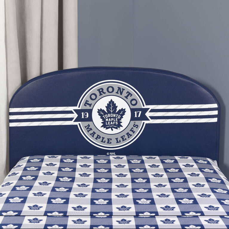 Nemcor - Twin NHL Toronto Maple Leafs Upholstered Bed Frame