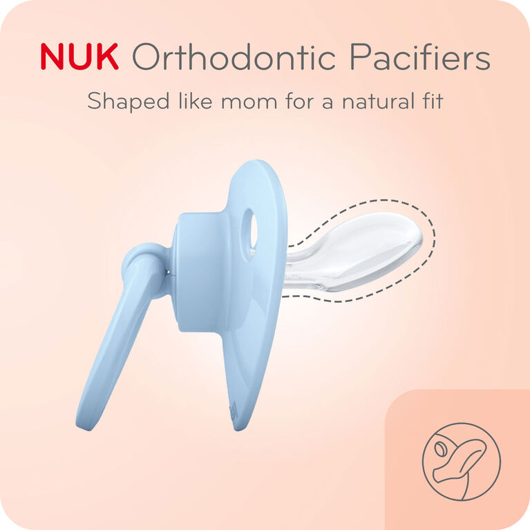 NUK Pacifier Genius Sz 1 2Pack Space Ast