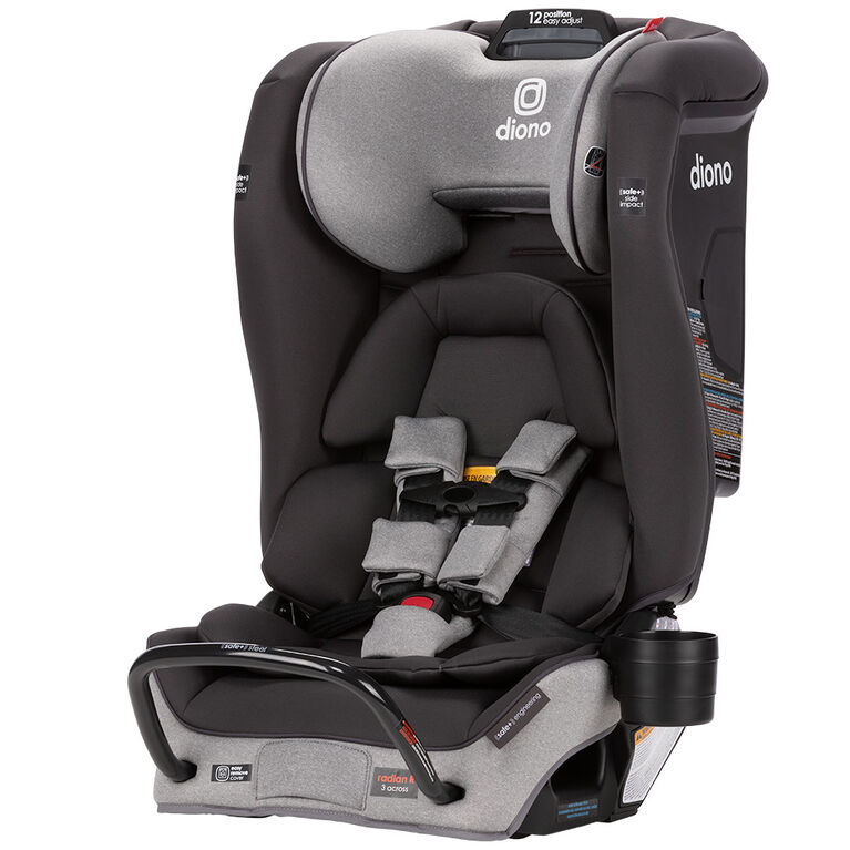 Siège d'auto convertible tout-en-un Radian 3RXT SafePlus, Gris Ardoise