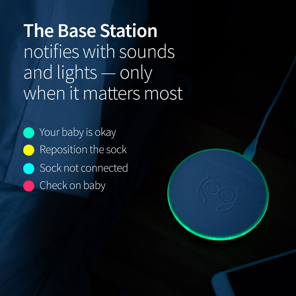 Owlet sock not connecting to base clearance