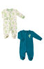 2 Pack Snugabye Cotton Sleepers Size 12M