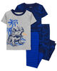 4-Piece Dinosaur Cotton Blend Pajamas  
