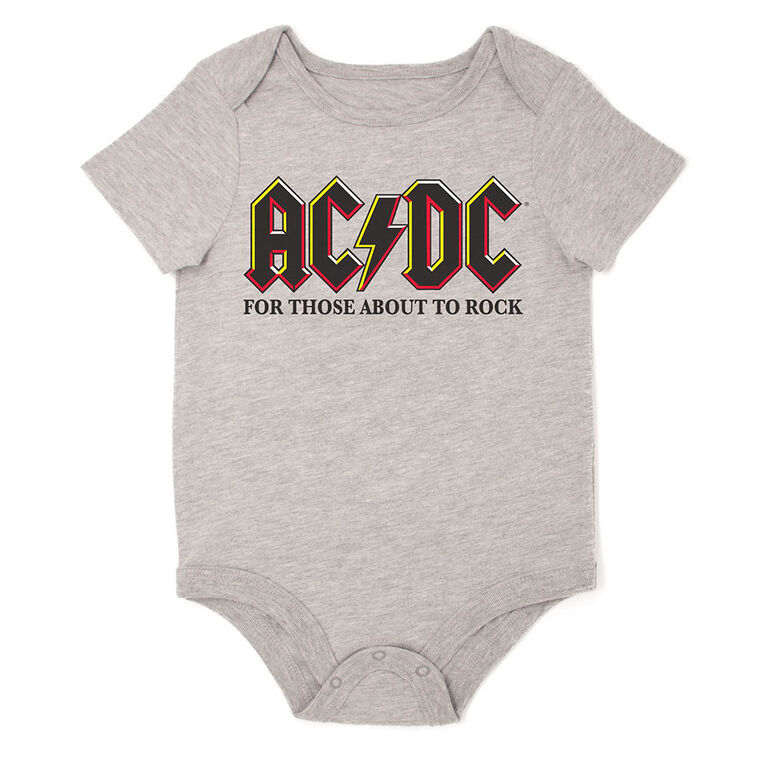 Ac Dc Bodysuit Grey 3m Babies R Us Canada