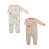 Koala Baby Girls 2 Pack Sleeper - Squirrel Pink, 9 Months