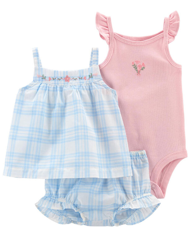 Ensemble 3 pi&egrave;ces short Carter's 24M