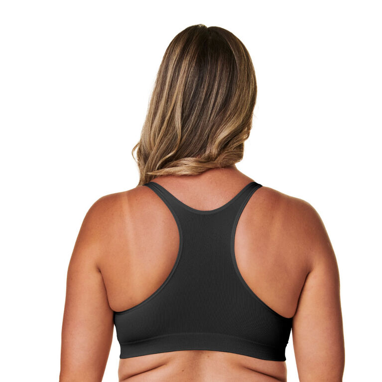 Basics by Bravado Sleep Maternity and Nursing Bra, Black