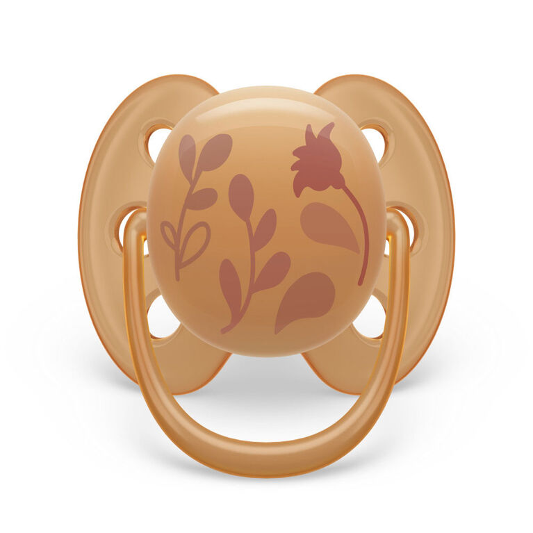 Avent Ultra Soft Pacifier  6-18m puppy/leaves 2pk