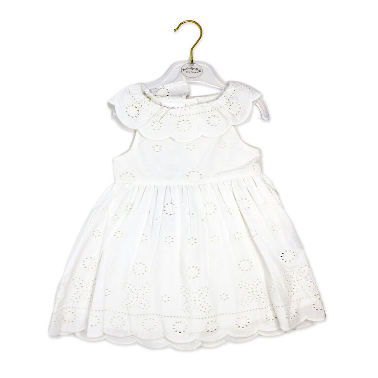 Rock a Bye Baby  White 2 Piece   Eyelet 6-9M