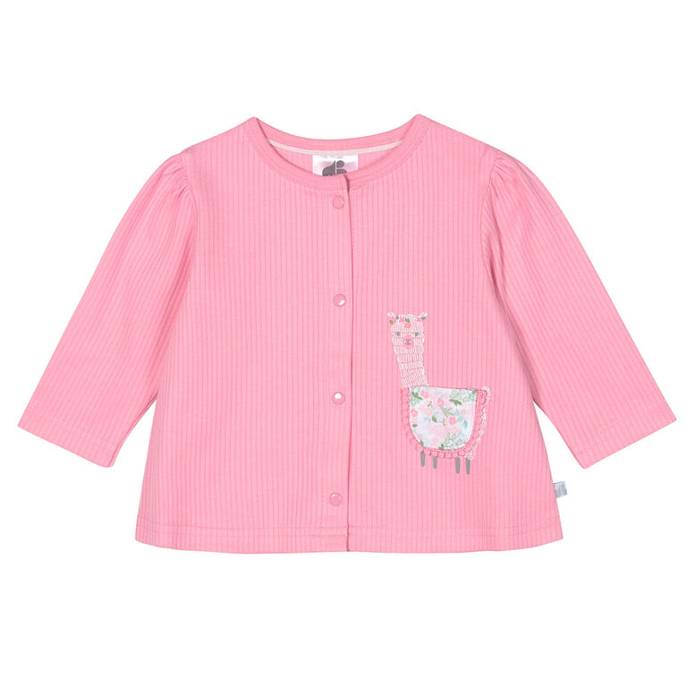Just Born Baby Girls' 3-Piece Organic Take Me Home Set - Lil' Llama 0-3 months