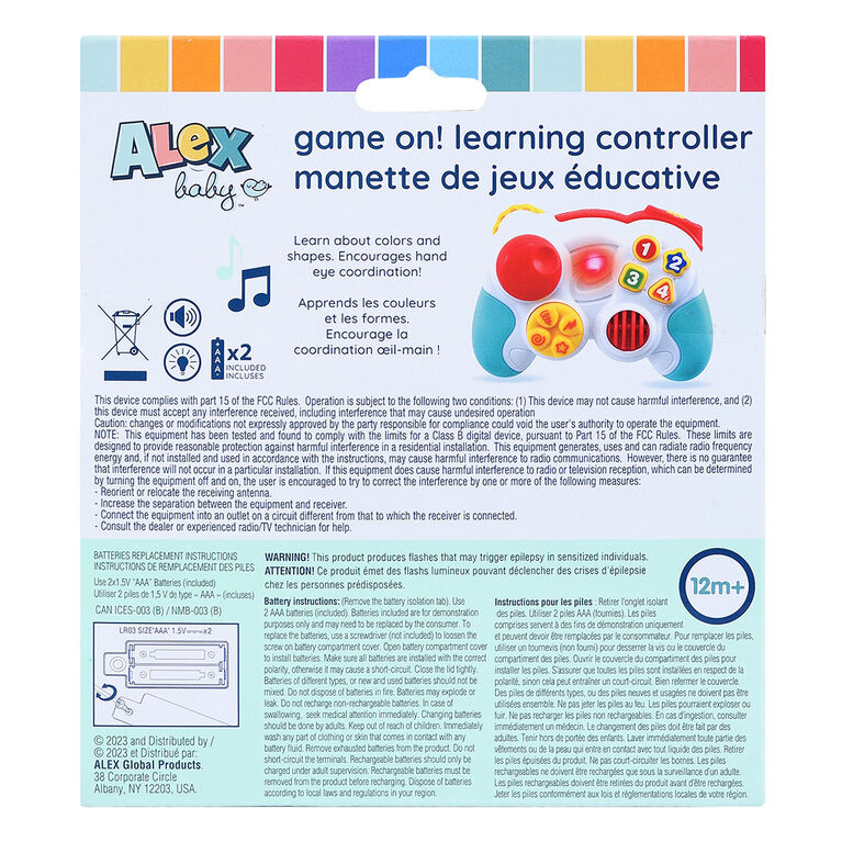 ALEX - Manette De Jeu Play & Learn