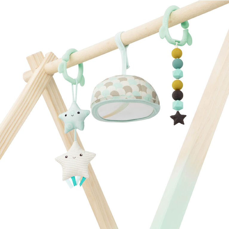 Tapis d'éveil en bois pour bébé, Starry Sky, B. toys