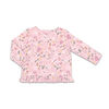 Chemise à manches longues The Peanutshell motif fleur sauvage et bas à volants interchangeable, layette pour bébé fille - 6-9 Mois