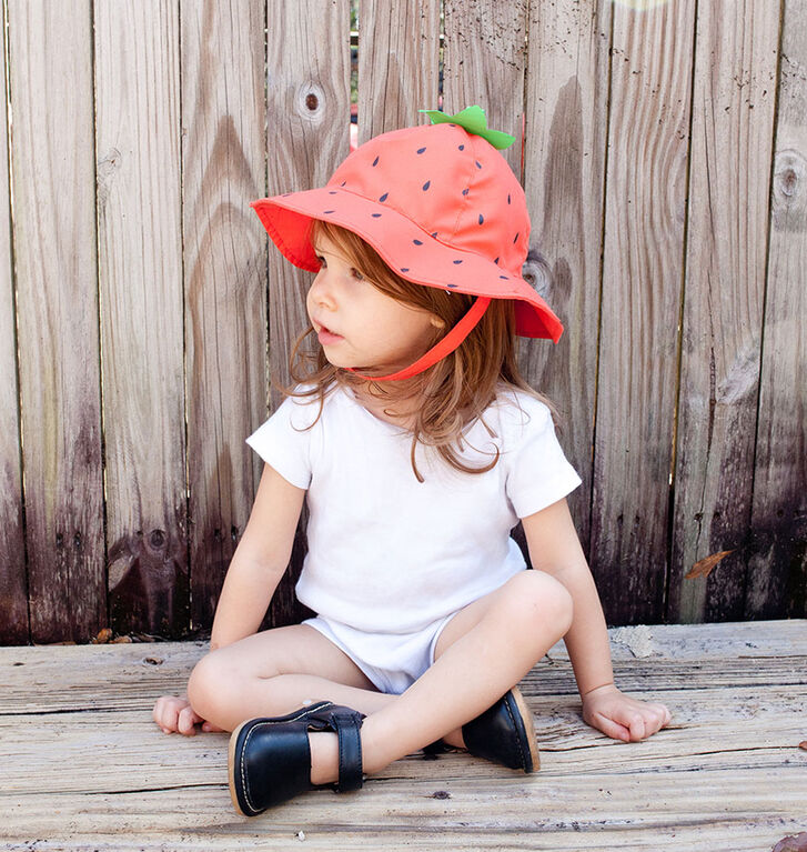 ZOOCCHINI - Chapeau de Soleil Bébé UPF50+ Fraise 6-12m