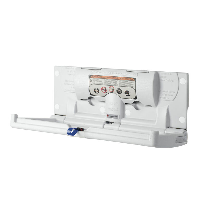 Foundations Horizontal Surface Mount Baby Changing Station (EZ Mount Backer Plate Included)