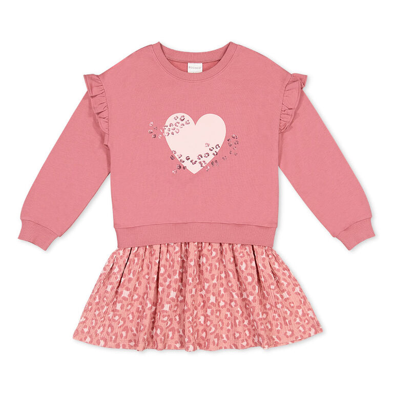 Rococo Fleece Dress Pink