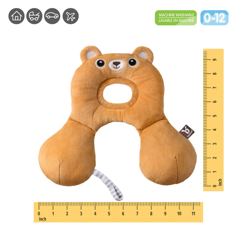 Benbat - Total Support Headrest - Bear / Brown / 0-12 Months Old