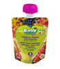 Baby Gourmet PLUS petits fruits sauvages, rhubarbe, chou frise et quinoa.