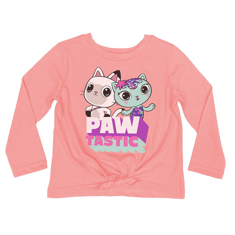 Gabby's Dollhouse - Long Sleeve Tee - Peach