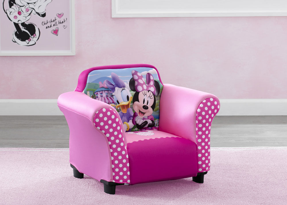 Delta Children Disney Minnie Mouse Kids Upholstered Chair with