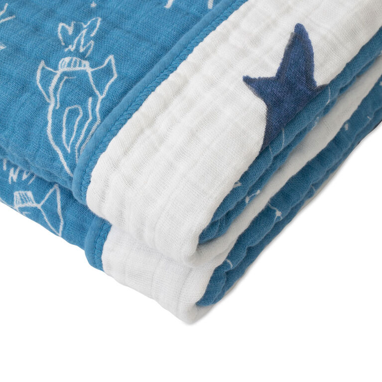 Couette en Mousseline de Coton Red Rover - Sun Moon Stars - Notre exclusivité