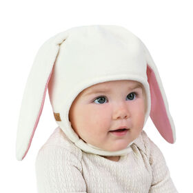 Chapeaux Animaux en Polaire pour Enfants | Lapin Crème