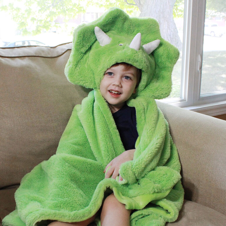 Kids Hooded Blanket, Dinosaur
