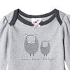 Just Born Baby Girls' 2-Piece Organic Long Sleeve Onesies Bodysuit and Pant Set - Lil' Lamb 12 months