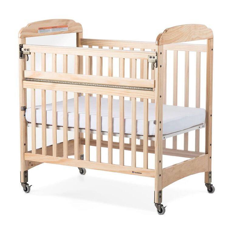 Foundations Next Gen Serenity SafeReach Compact Clearview Crib, Natural