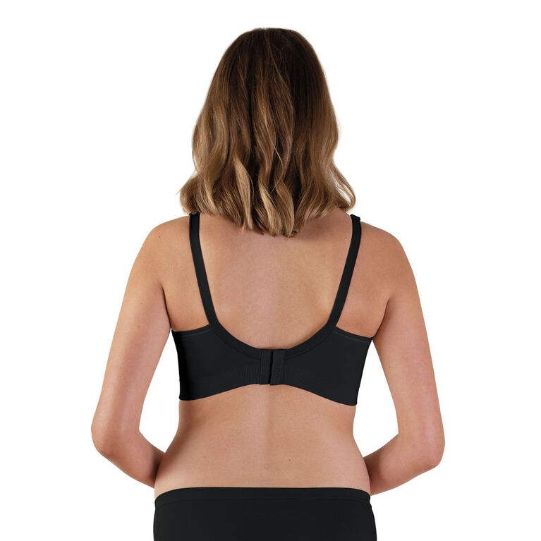 Body Silk Seamless Nursing Bra - Sustainable, Black, Large