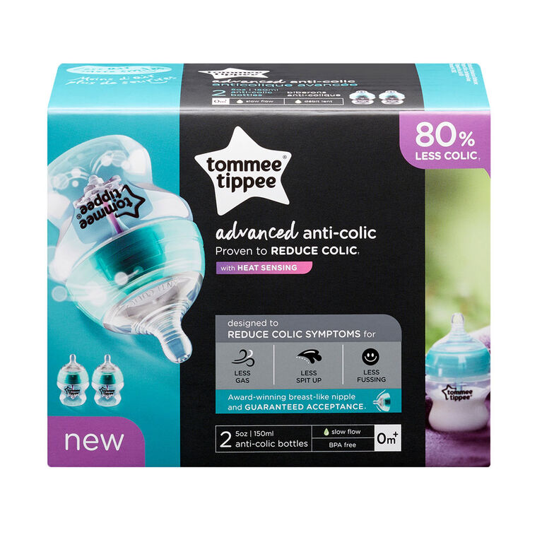 Biberon Anti-Coliques Avancé Tommee Tippee, 5 oz, Paq de 2.