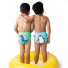 Zoocchini Lot de 2 couches de bain pour gar&ccedil;on Pingouin 6-12 mois